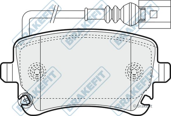 APEC BRAKING Комплект тормозных колодок, дисковый тормоз PD3120